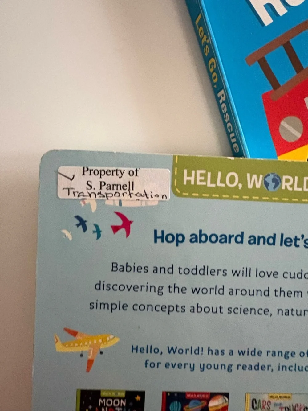 Hardcover transportation books for children